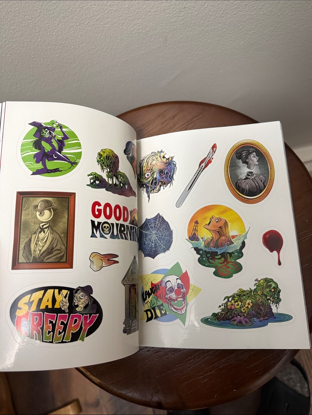 Two Horror Coloring Books & Horror Sticker Book - Picture 10 of 11